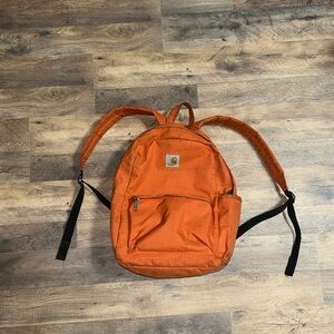 Carhartt Orange Backpack with Black Straps used